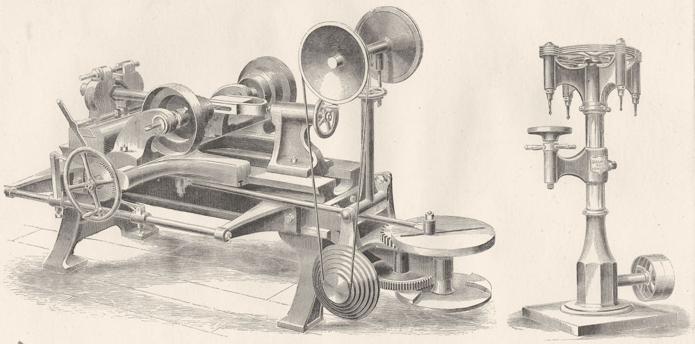 DRILLING MACHINES. Shanks double- acting Mortice Groove Machine; Shank's 1880